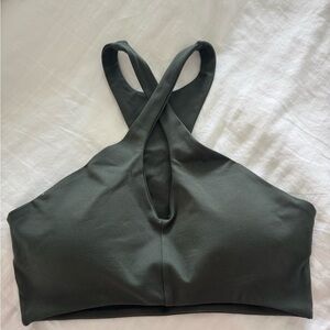 Bombshell Sportswear CROSS OVER HALTER BRA